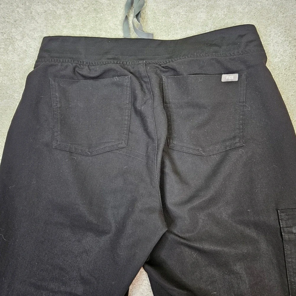 FIGS Women's Technical Collection Black Jogger Scrub Pants Technical Fabric Sz L